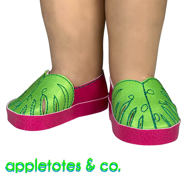 Monstera Flats ITH Embroidery Patterns for 18 Inch Dolls