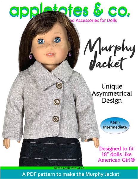 Murphy Jacket Sewing Pattern 18 Inch Dolls