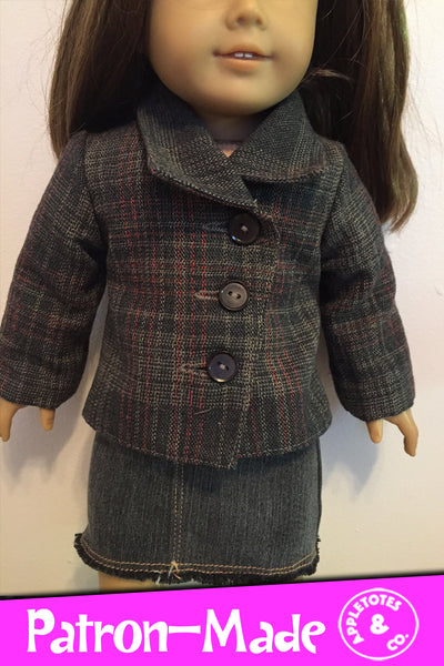 Murphy Jacket Sewing Pattern 18 Inch Dolls