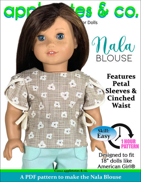 Nala Blouse 18 Inch Doll Sewing Pattern