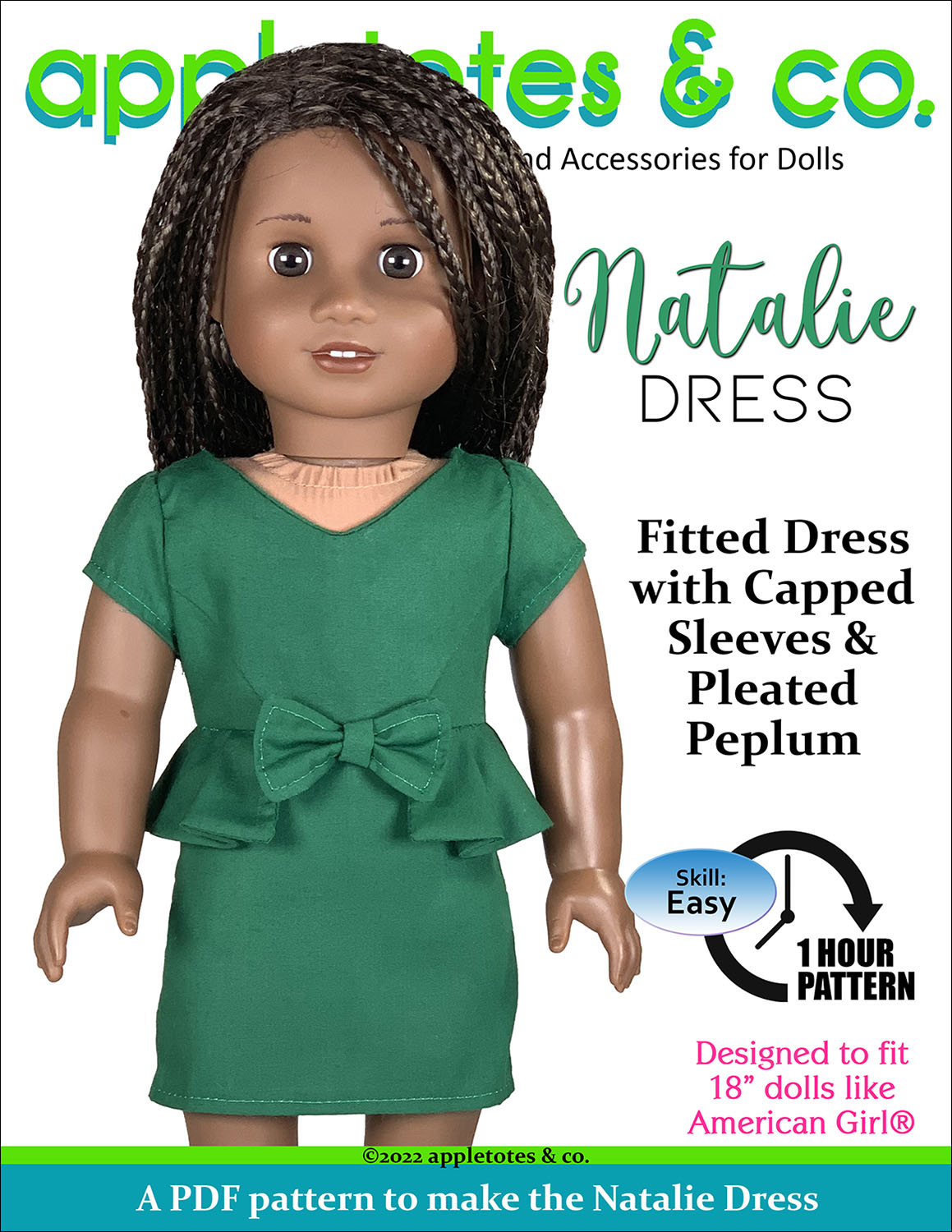 Natalie Dress 18 Inch Doll Sewing Pattern