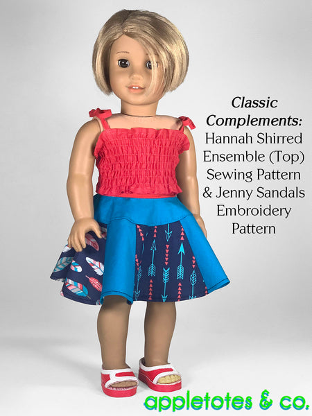 Nola Skirt 18 Inch Doll Sewing Pattern