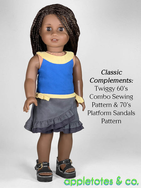 Norah Skirt 18 Inch Doll Sewing Pattern