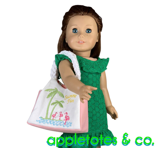 Oversized Beach Bag Sewing Pattern for 18 Inch Dolls