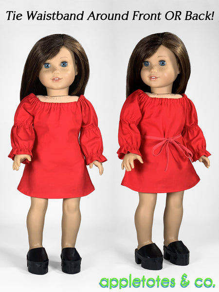 Peasant Dress 18 Inch Doll Sewing Pattern