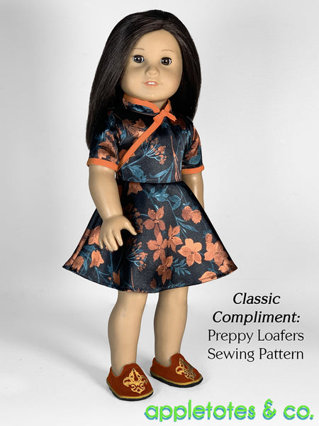 Peony Dress 18 Inch Doll Sewing Pattern