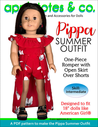 Pippa Summer Outfit 18 Inch Doll Sewing Pattern