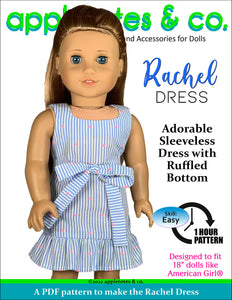 Rachel Dress 18 Inch Doll Sewing Pattern