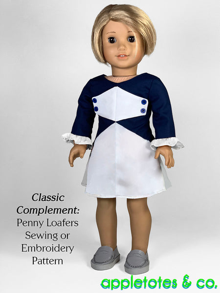 Sabine Dress 18 Inch Doll Sewing Pattern