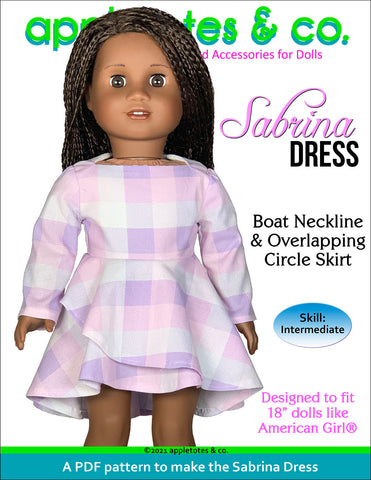 Sabrina Dress 18 Inch Doll Sewing Pattern