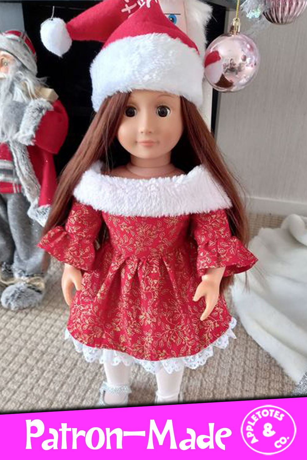 18 inch doll christmas dress Christmas Classic - Clothes for 18 inch Doll