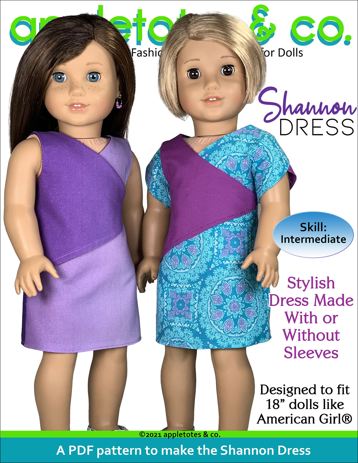 Shannon Dress 18 Inch Doll Sewing Pattern