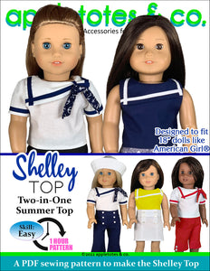 Shelley Top 18 Inch Doll Sewing Pattern