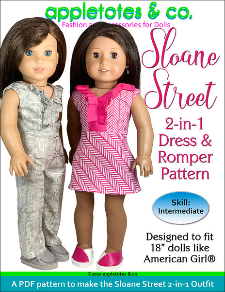 Sloane Street Sewing Pattern for 18 Inch Dolls