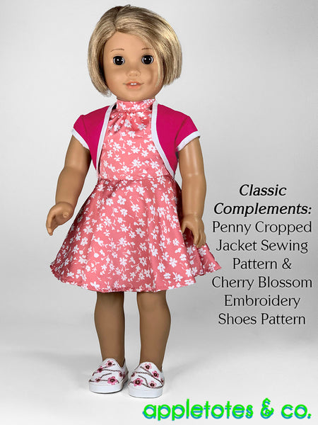 Sylvia Dress 18 Inch Doll Sewing Pattern