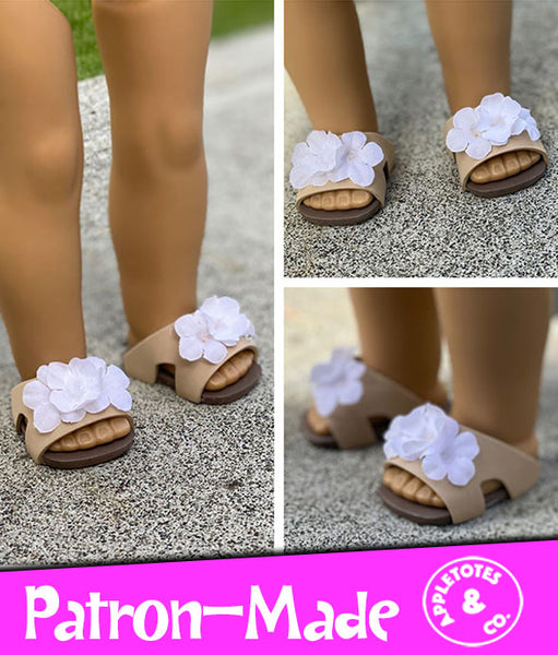 Sporty Sandals No-Sew Pattern for 18 Inch Dolls - SVG Files Included
