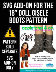 SVG Add On: Gisele Boots for 18 Inch Dolls
