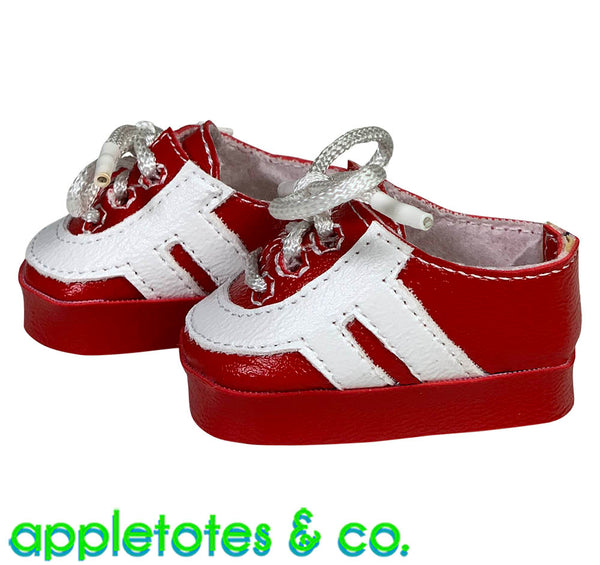 Sydney Leather Sneakers ITH Embroidery Pattern for 14 Inch Dolls