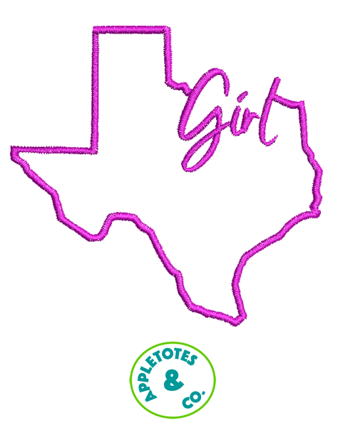 Texas Girl Machine Embroidery File for 18" Dolls