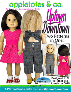 Uptown Downtown Sewing Pattern for 18 Inch Dolls