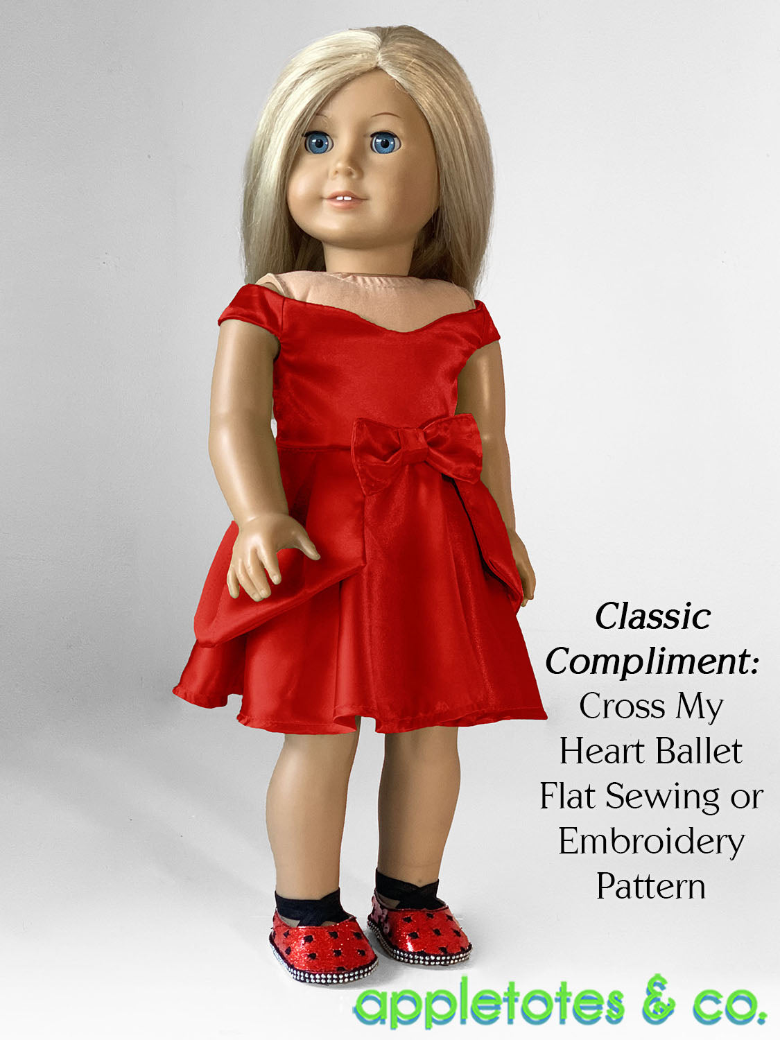 Valentina Dress 18 Inch Doll Sewing Pattern – Appletotes & Co