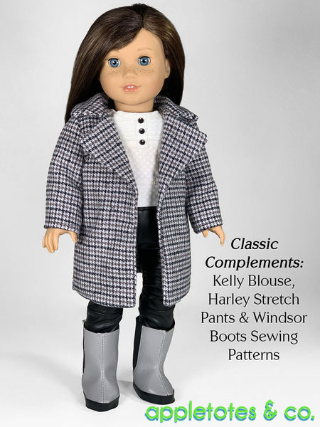 Venice Coat 18 Inch Doll Sewing Pattern