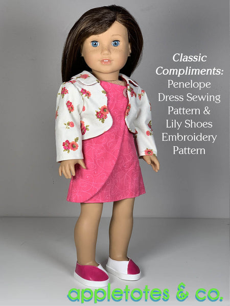 Willow Cropped Jacket 18 Inch Doll Sewing Pattern