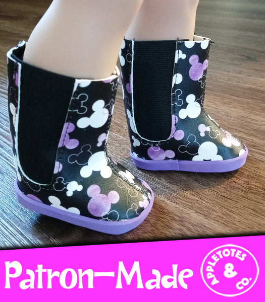 Windsor Boots 18 Inch Doll Sewing Pattern - SVG Files Included